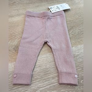 Zara Baby Girl Ribbed Leggings